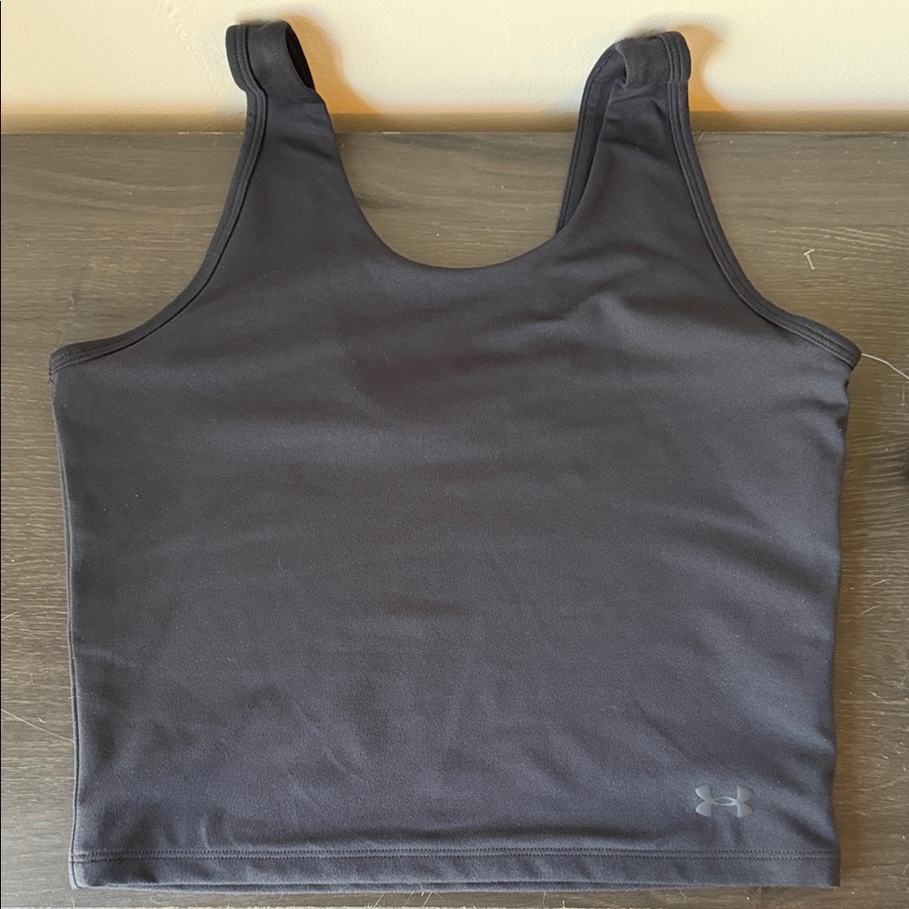 Brand New Black Under Armour Women's Dry Fit Cropped Tank Top